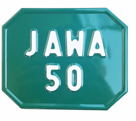 Jawa 50 tablica zlotowa kolekcjoneska zielona