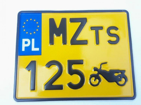 MZ TS 125 Tablica zlotowa kolekcjonerska