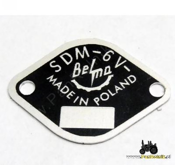 Belma tabliczka na sygnał SDM made in Poland