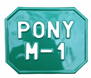 Romet Pony M1 tablica zlotowa kolekcjonerska zielona