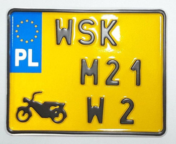 WSK M21W2 tablica zlotowa