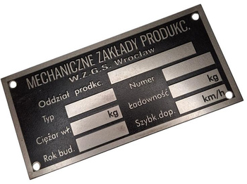 WZSGS Wrocław tabliczka znamionowa