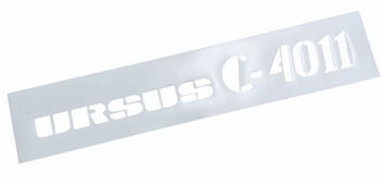 Ursus C 4011 C4011 szablon magnetyczny na maskę- logo napis znaczek