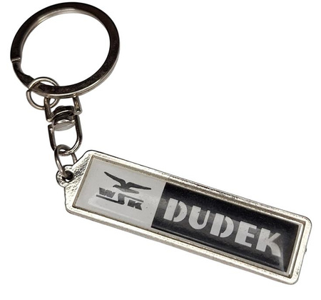 WSK DUDEK- breloczek, brelok napis, logo