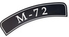 M72 tablica na przedni błotnik z napisem