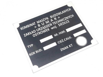 Ursus C360 inne Bumar Ostrówek tabliczka znamionowa