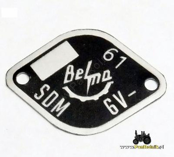 Belma tabliczka na sygnał SDM 61 6V
