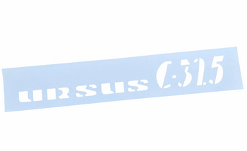 Ursus C 325 C325 szablon magnetyczny na maskę- logo napis znaczek