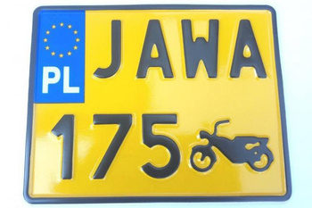 JAWA 175 Tablica zlotowa kolekcjonerska