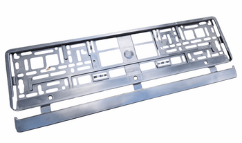 Ramka do tablicy rejestracyjnej samochodowej CZARNA (tablica 52 cm x 11,5 cm)