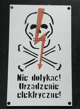 Nie dotykać Tablica PRL