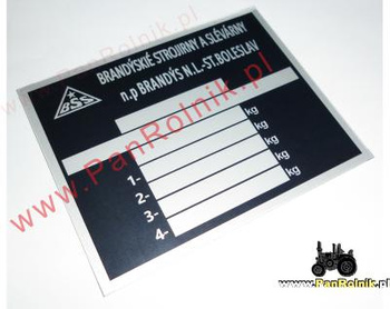 BSS tabliczka znamionowa