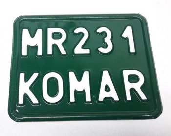 Komar MR 231 tablica zlotowa zielona