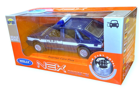 Polonez Caro Auta PRL Policja skala 1:34