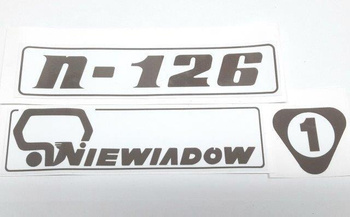 Niewiadów N126  n 126 naklejki naklejka logo napis