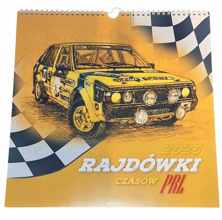 Pojazdy PRLu 2026 kalendarz ścienny na spirali