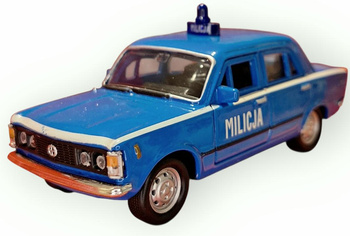 Fiat 125p  milicja Auta PRL skala 1:34