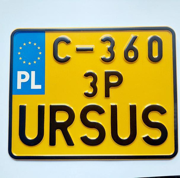 Ursus C 360 3P C360 3 P tablica zlotowa kolekcjonerska