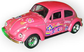 Vw Beetle Garbus różwoy Model Auta PRL skala 1:34