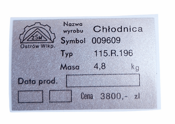 Polonez Fiat 125 Tarpan naklejka na chłodnicę