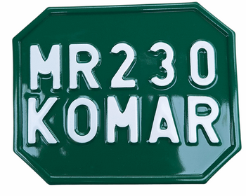 Romet Komar MR 230 tablica zlotowa zielona