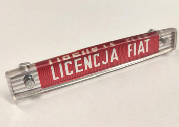 Polski Fiat 125p Licencja Fiat napis emblemat