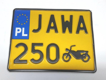 Jawa 250 tablica zlotowa kolekcjonerska