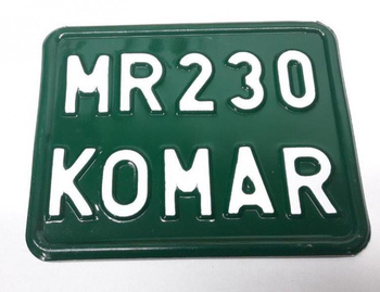 Komar MR 230 tablica zlotowa zielona