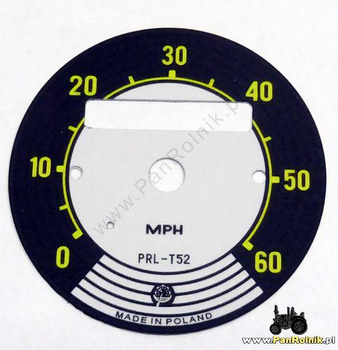WSK cyferblat 60 MPH eksport tarczka do licznika