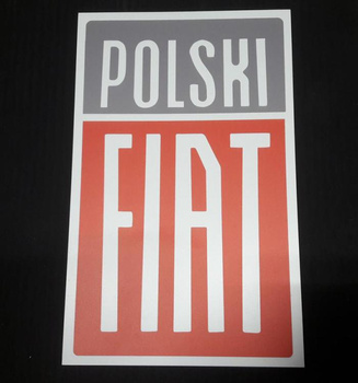Polski Fiat 125/126 logo tablica PRL