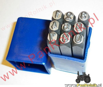 Numeratory 4 mm do tabliczek znamionowych