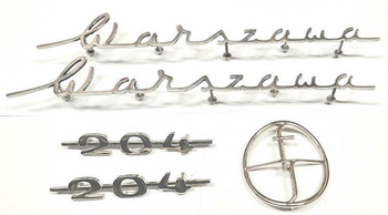 Fso Warszawa 204 emblemat emblematy komplet