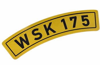 WSK 175 tablica na przedni błotnik