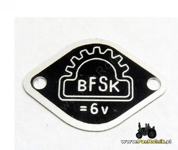 Belma tabliczka na sygnał BFSK 6V