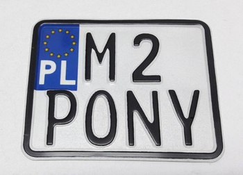 Romet Pony M2 motorynka tablica zlotowa kolekcjonerska