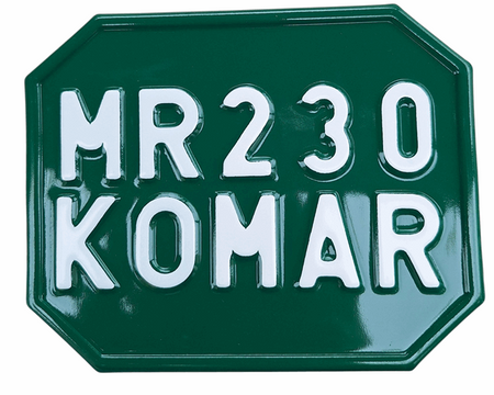 Romet Komar MR 230 tablica zlotowa zielona