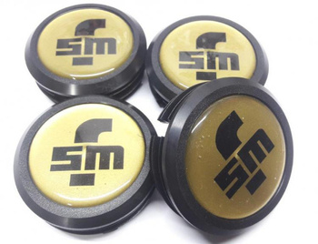 Polski Fiat 126p dekielki na koła FSM złote tło