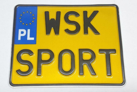 WSK Sport S1 S2 tablica kolekcjonerska