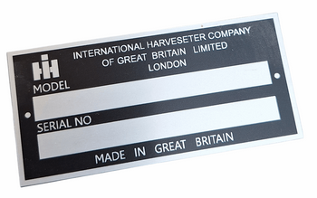 International  1046 946 tabliczka znamionowa