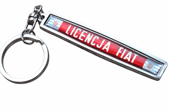 Licencja Fiat breloczek brelok logo napis