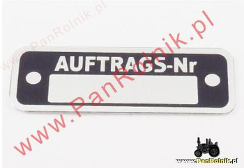 Mercedes W143 (Daimler Benz) tabliczka znamionowa AUFTRAGS-NR