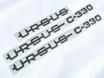 Ursus C330 C 330 naklejki naklejka napis emblemat na maskę