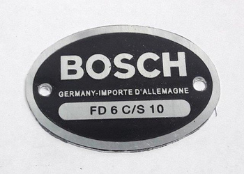 BMW BOSCH Zundapp tabliczka FD 8 C/S 10  tabliczka sygnał