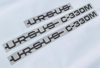 Ursus C330M C 330 M naklejki naklejka napis emblemat na maskę