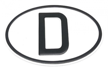 Volkswagen Tablica D Deutschland tłoczona
