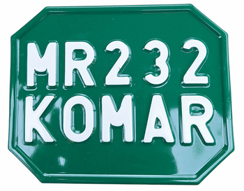 Romet Komar MR 232 tablica zlotowa zielona
