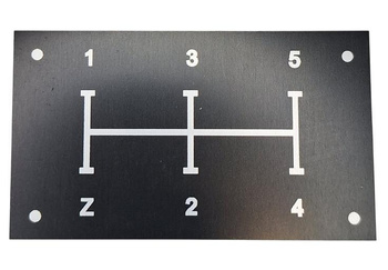 ZETOR tabliczka biegów schemat biegów 5 + R