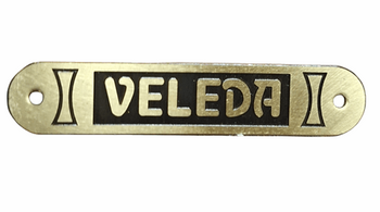 Veleda tabliczka na siedzenie siodło mosiądz