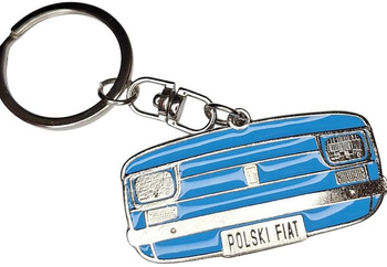 Polski Fiat 126 breloczek brelok maska niebieska