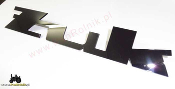 Żuk napis logo emblemat na pas plastikowy czarny